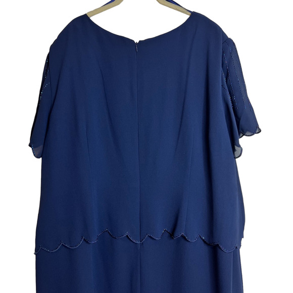 R&M Richards Deep Blue Maxi Dress - Picture 6 of 10